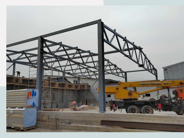 Строительство цехов в Балакове