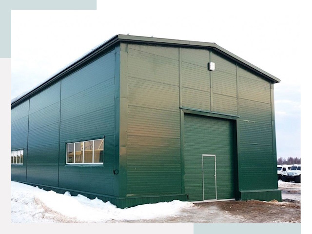 Двускатные ангары в Балакове