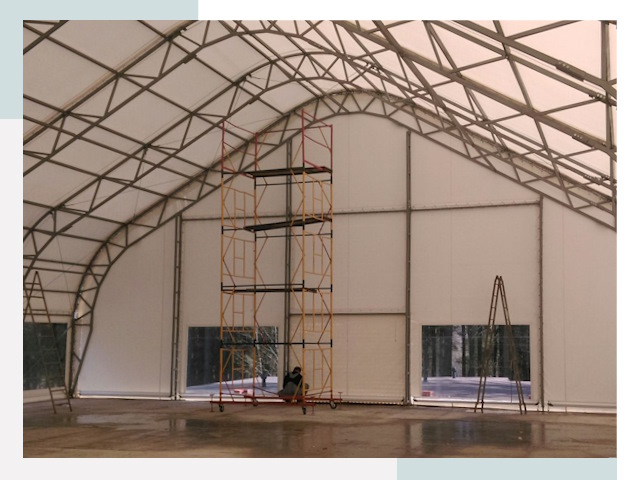 Шатровые ангары в Балакове