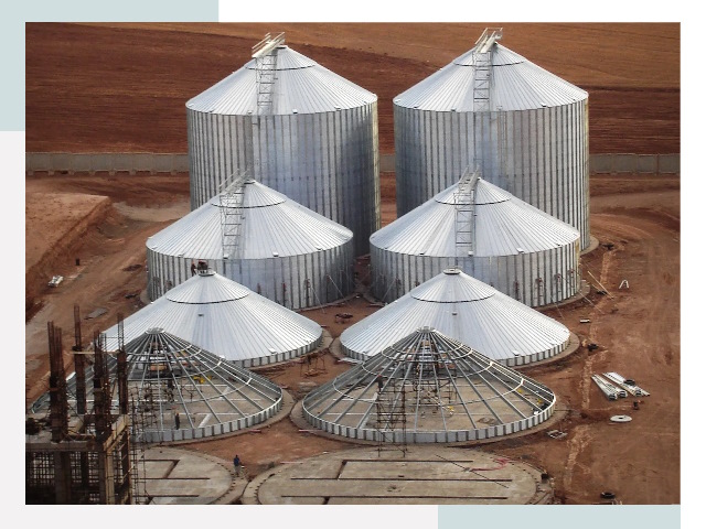 Строительство зерновых силосов в Балакове