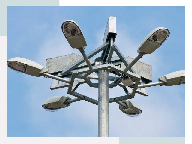 Монтаж осветительных мачт в Балакове