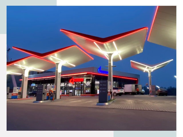 Навесы для АЗС в Балакове