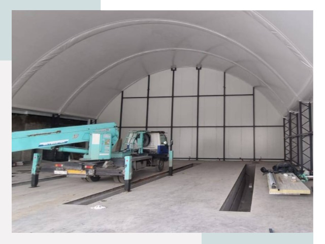 Внутреннее оснащение ангаров в Балакове