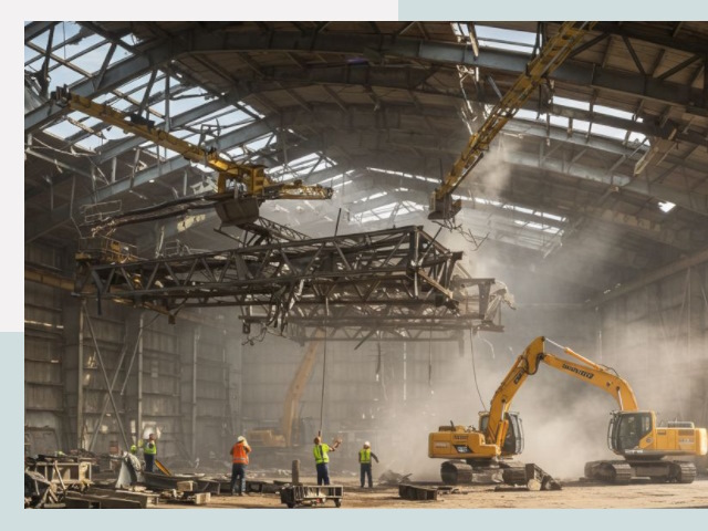 Демонтаж ангаров в Балакове от 611 руб. за м²