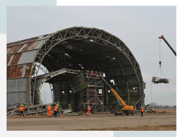 Демонтаж ангаров в Балакове